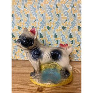 Chalkware carnival prize - statue - bulldog 1950s